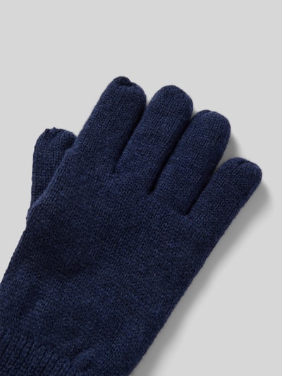 Barts Handschuhe aus Lammwolle mit Label-Detail Modell 'HAAKON' Marine 3