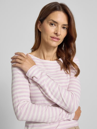 Marc O'Polo Regular Fit Langarmshirt aus reiner Baumwolle Lavender 3