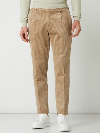 Antony Morato Carrot Fit Anzughose aus Cord Modell 'Ralph' Beige 4