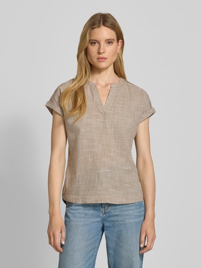 Tom Tailor Regular Fit Bluse aus reiner Baumwolle Oliv 4