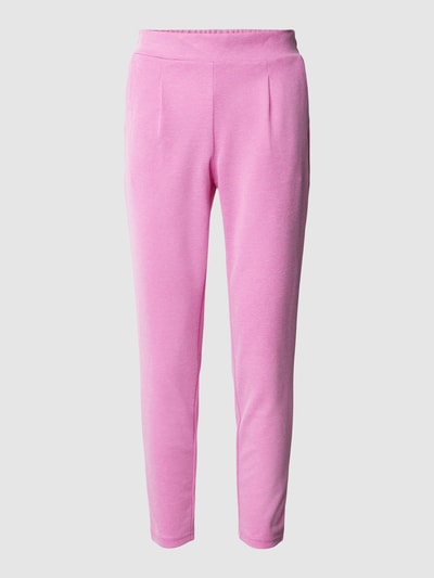 ICHI Stoffhose mit Bundfalten Pink 2