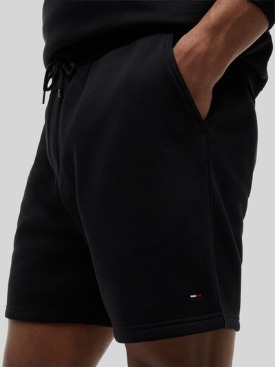 Tommy Jeans Bermudy o kroju relaxed fit z mieszanki bawełny z tunelem Czarny 3