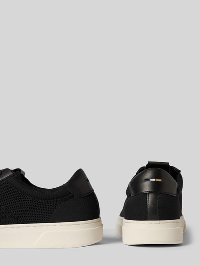 BOSS Low Top Sneaker mit Echtleder-Besatz Modell 'KIERAN' Black 2