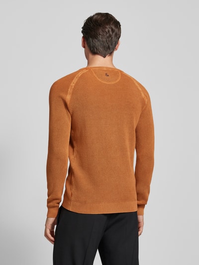 Colours & Sons Strickpullover mit Label-Details Orange 5