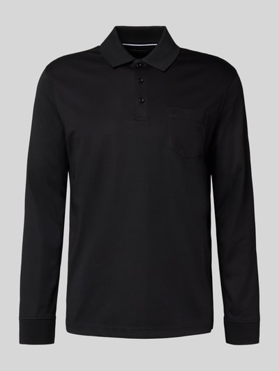 bugatti Koszulka polo z wyhaftowanym logo Czarny 2