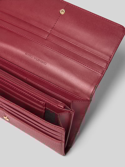 VALENTINO BAGS Portemonnee met labelopschrift, model 'ALEXIA' Bordeaux - 3