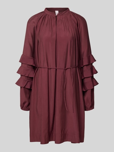 YAS Minikleid aus Viskose-Mix Modell 'TEMURA' Bordeaux 2