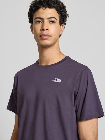 The North Face T-shirt o kroju regular fit z mieszanki bawełny model 'EVOLUTION' Fioletowy 3