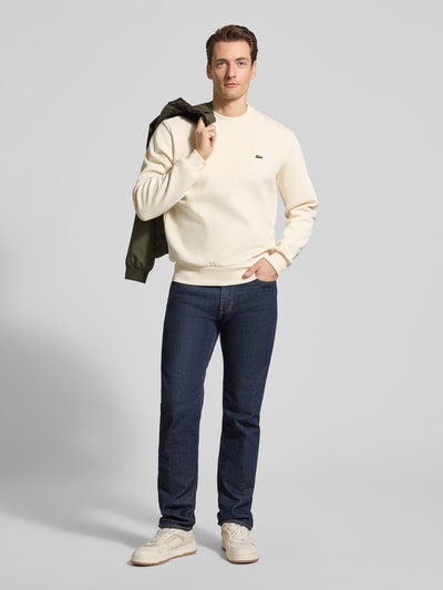 Lacoste Regular Fit Sweatshirt aus Baumwoll-Mix Offwhite 1