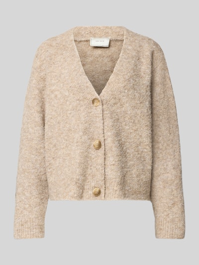 Neo Noir Kurtka z dzianiny z listwą guzikową Beżowy 2