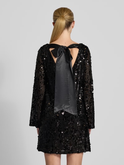 Jake*s Cocktail Sukienka mini o kroju relaxed fit z cekinowym obszyciem na całej powierzchni Czarny 5