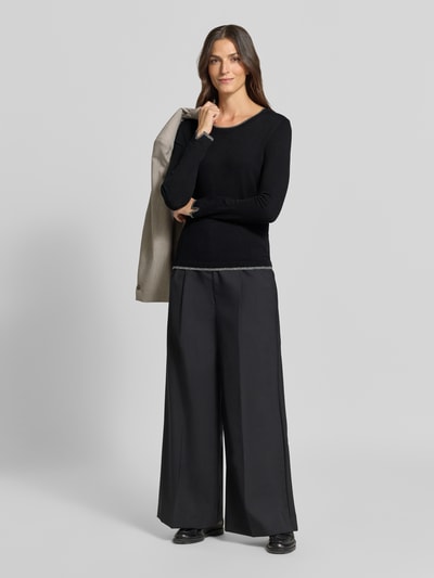 Liu Jo White Pullover aus Viskose-Mix Modell 'Maglia Chiusa' Black 1