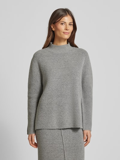 Someday Gebreide pullover met opstaande kraag, model 'Tadita' Lichtgrijs - 4