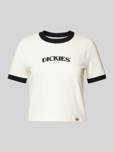 Dickies Cropped T-Shirt mit Label-Print Offwhite 2