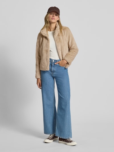 Only Kurtka o kroju regular fit z imitacji futra model ‘NEWVIDA’ Beżowy 1