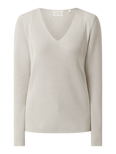 Christian Berg Woman Pullover mit V-Ausschnitt Stein 2