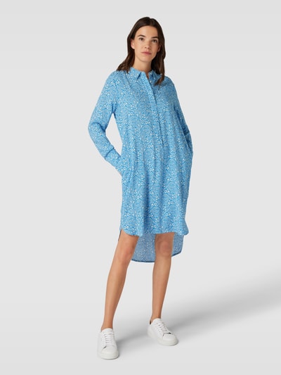 Soyaconcept Knielanges Kleid mit Paisley-Muster Modell 'Molly' Blau 4