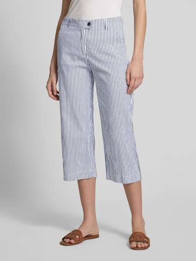 Raphaela By Brax Spodnie materiałowe o skróconym kroju model ‘Lorella’ Granatowy 4