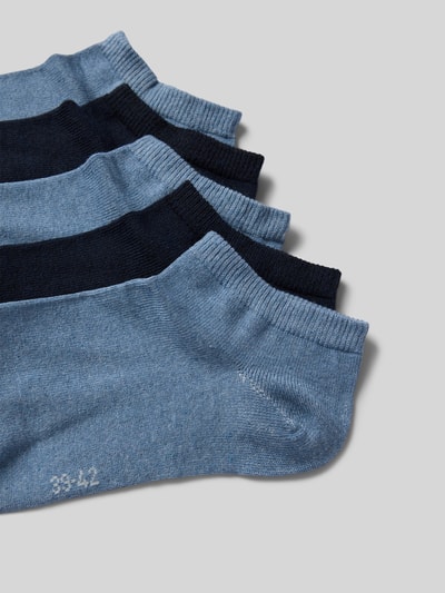 camano Sneakersokken met ribboordjes in een set van 5 paar Marineblauw - 2