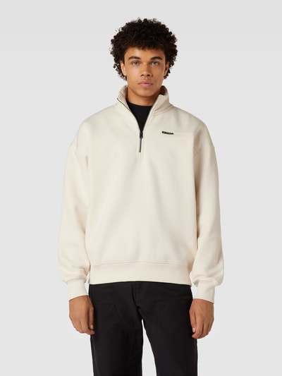 G-Star RAW Sweatshirt mit Troyer-Kragen Modell 'Skipper loose' Offwhite 4
