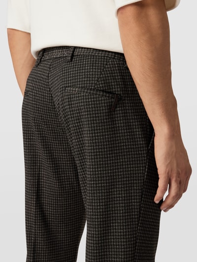 Cinque Bundfaltenhose mit Vichy-Karo Modell 'CiSand' Mittelbraun 3