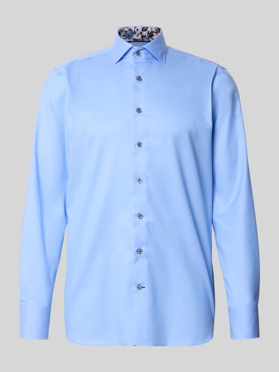 OLYMP SIGNATURE SLIM FIT Slim fit vrijetijdsoverhemd met kentkraag, model 'Savio' Bleu - 2