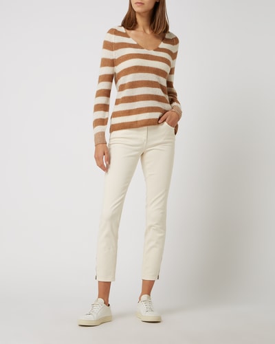 Tom Tailor Cropped Jeans mit Eingrifftaschen Modell 'Alexa' Sand 1