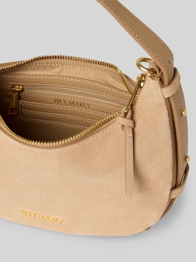 Hey Marly Handtasche mit Label-Applikation Modell 'Lifetime Sister' Sand 4