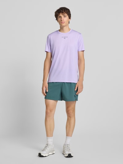 PUMA Performance Regular fit sport-t-shirt met logoprint model 'M PUMA X HYROX' Lavendel - 1