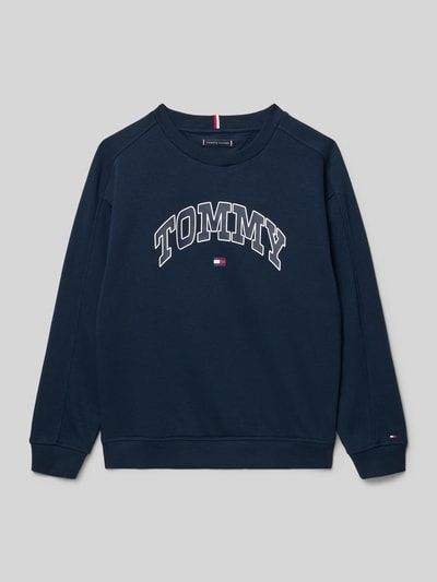 Tommy Hilfiger Teens Regular Fit Sweatshirt aus Baumwoll-Mix Marine 1