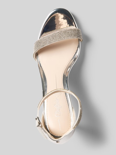 Buffalo Sandały z ozdobnymi kamieniami model ‘MONROE 2’ Srebrny 3