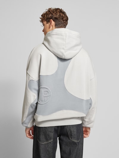 Pegador Hoodie mit Label-Print Modell 'MINER' Hellgrau 5