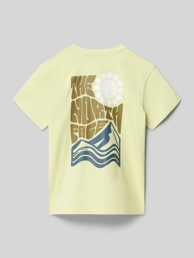 The North Face Relaxed Fit T-Shirt mit Logo-Print Modell 'Voyage' Hellgelb 3