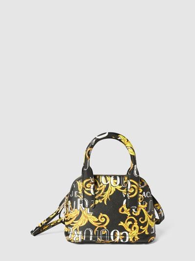 Versace Jeans Couture Handtasche mit Allover-Logo Black 4