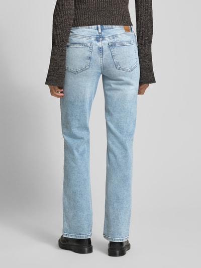 Pieces Jeansy o kroju straight fit z mieszanki bawełny model ‘KELLY’ Jasnoniebieski 5