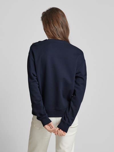 Tommy Hilfiger Sweatshirt mit Knopfleiste Dunkelblau 5