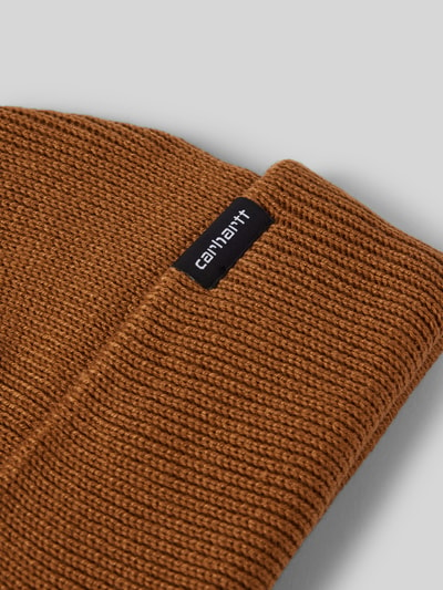 Carhartt Work In Progress Beanie mit Label-Detail Modell 'GORDAN' Orange 2