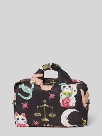 WOUF Kosmetiktasche mit Logo-Patch Modell 'Fortuna' Black 2