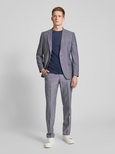 BOSS Slim Fit 2-Knopf-Sakko  mit Reverskragen Modell 'Jasper' Marine 1