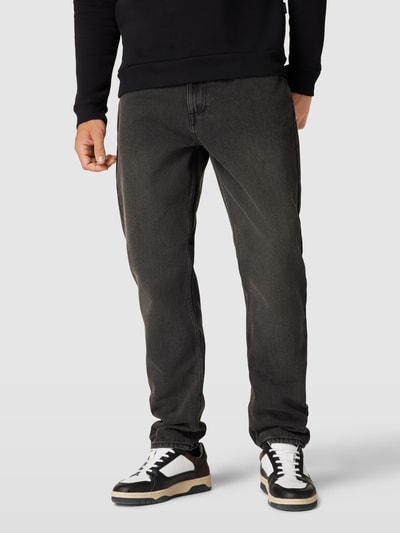 Redefined Rebel Regular Fit Jeans in unifarbenem Design Modell 'Manchester' Dunkelgrau 4