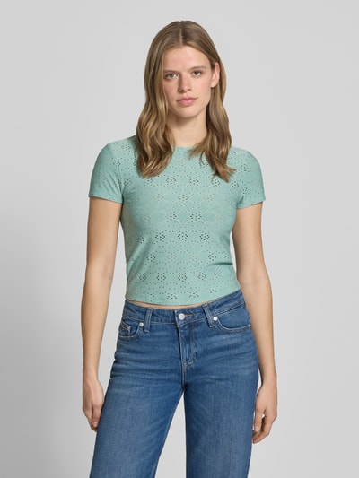 ONLY Relaxed Fit T-Shirt mit Ausbrenner-Effekt Model 'SMILLA' Schilf 4
