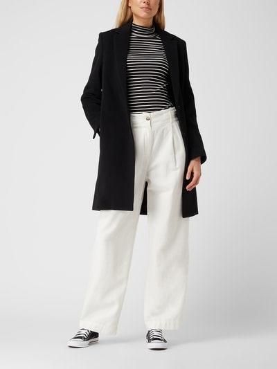 Calvin Klein Womenswear Krótki płaszcz z mieszaki żywej wełny  Czarny 1