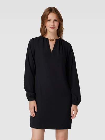 Lauren Ralph Lauren Minikleid mit Label-Applikation Modell 'BOTLEY' Black 4