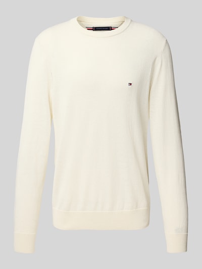 Tommy Hilfiger Gebreide pullover met ribboorden Ecru - 2