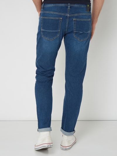 Pierre Cardin Stone Washed Straight Fit Jeans Dunkelblau 5