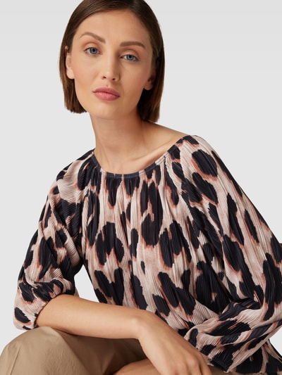 Christian Berg Woman Blouseshirt met dierenprint Zwart - 3