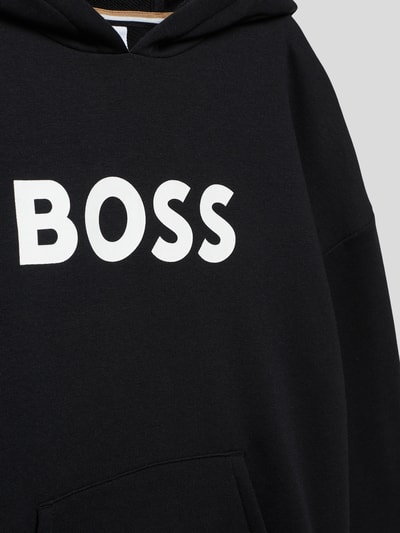 Boss Hoodie met labelprint Zwart - 2