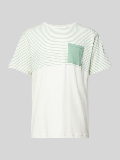 Mazine T-shirt met opgestikte borstzak, model 'Felton' Offwhite - 2