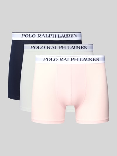 Polo Ralph Lauren Underwear Trunks mit Label-Bund im 3er-Pack Hellrosa 1