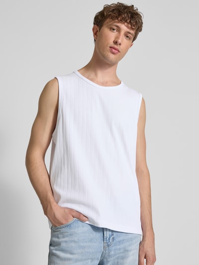 JACK & JONES Premium Tanktop in Ripp-Optik Modell 'BLACHUCK' Weiss 3